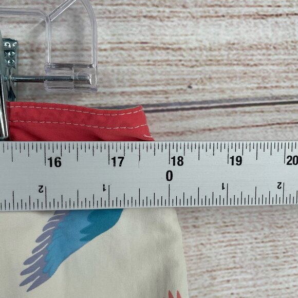 Patagonia Wavefarer Tropical Bird Print 19" Boardshorts Men's 36 White/Blue/Pink - Picture 7 of 8